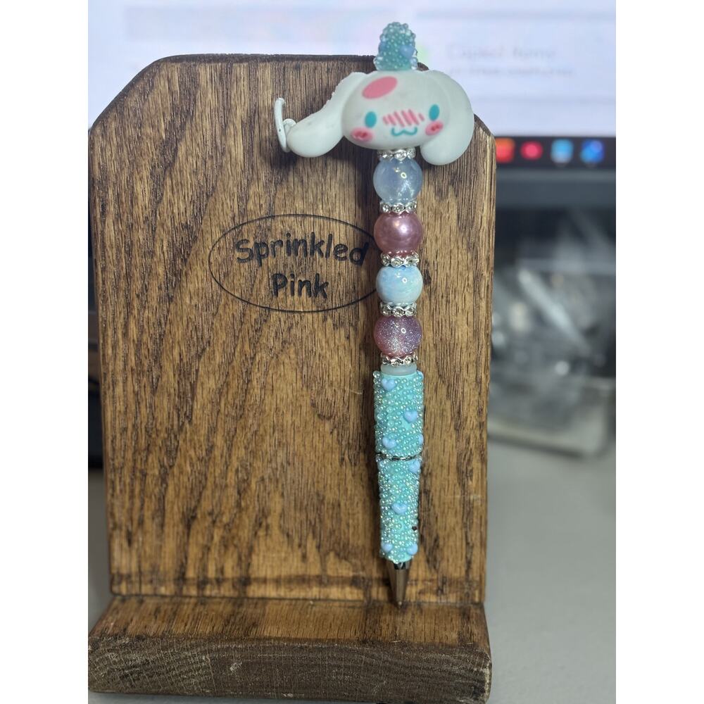 24-20  Inspired Handcrafted Extended Length Beaded Pen w/ Refill Ink